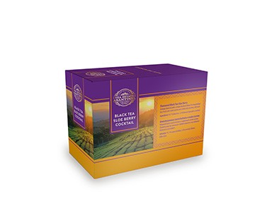 Asantinel Tea Estate Black Tea Sloe Berry Cocktail - Aromatyzowana czarna herbata o smaku tarniny